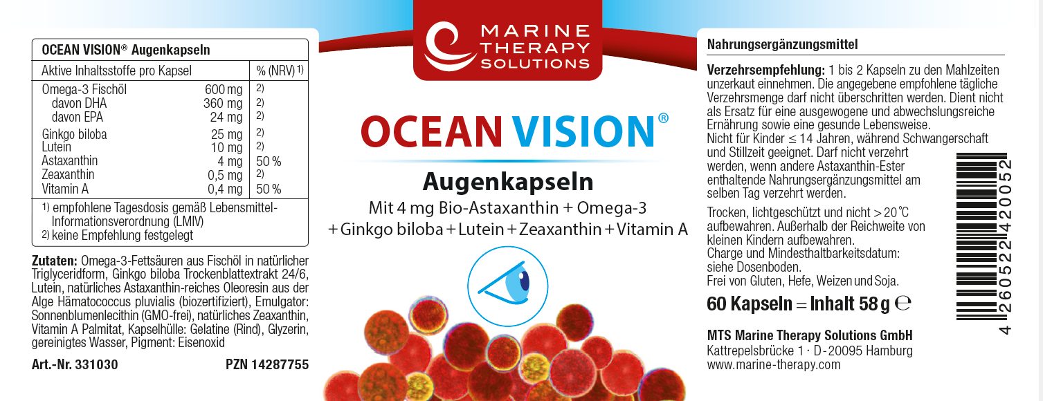 Ocean Vision Augenkapseln Label