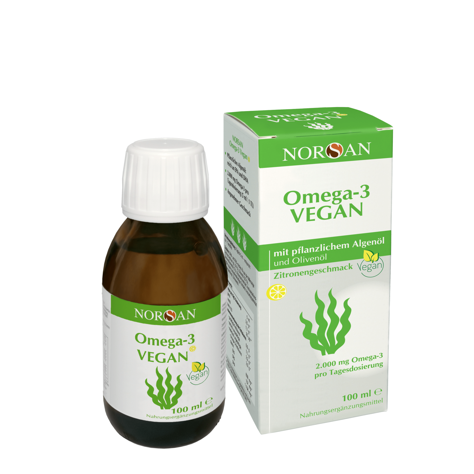 Norsan Omega 3 Fettsäuren vegan Flasche 100 ml