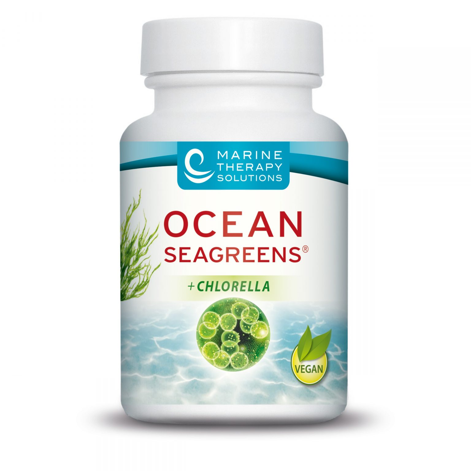 Ocean Seagreens + Chlorella Algenkapseln mit Jod und Ballaststoffen