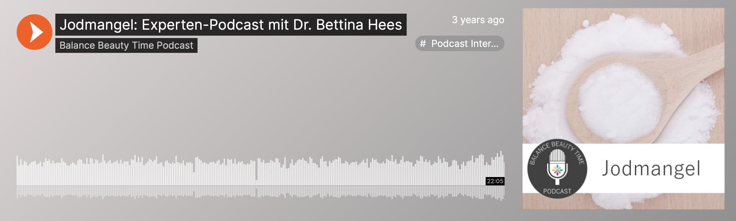 Jodmangel Podcast Dr. Bettina Hees